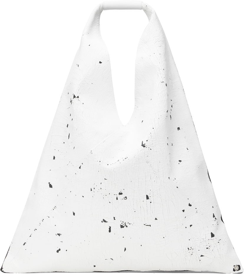 Torbica Maison Margiela MM6 Maison Margiela Triangle Tote Bag Bela | S54WD0039 P8333