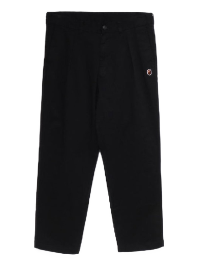 Hlače BAPE One Point Loose Fit Chino Pants Črna | 1J30-152-002