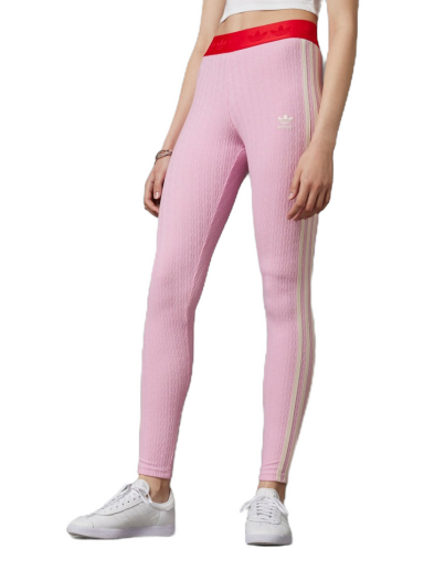 Pajkice adidas Originals Adicolor 70s Knit Leggings Roza | IK7848