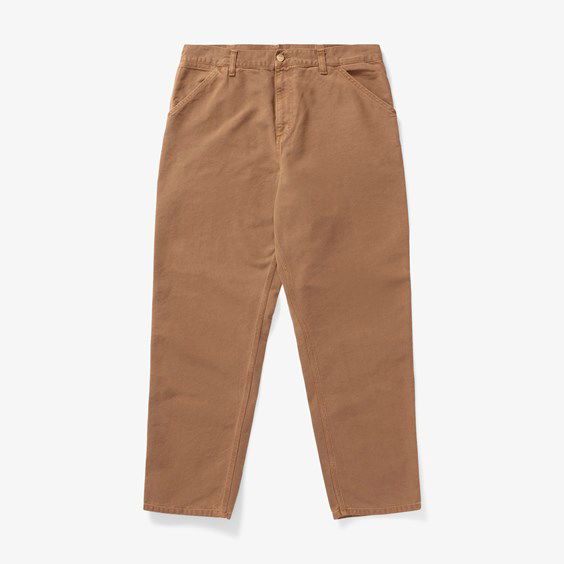 Hlače in kavbojke Carhartt WIP Single Knee Pant Tamarind Modra | I026463_1CN_FH
