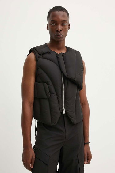 Telovnik HELIOT EMIL Asymmetrical Padded Vest Črna | HE.M.03.003.P11.BLK01, 0
