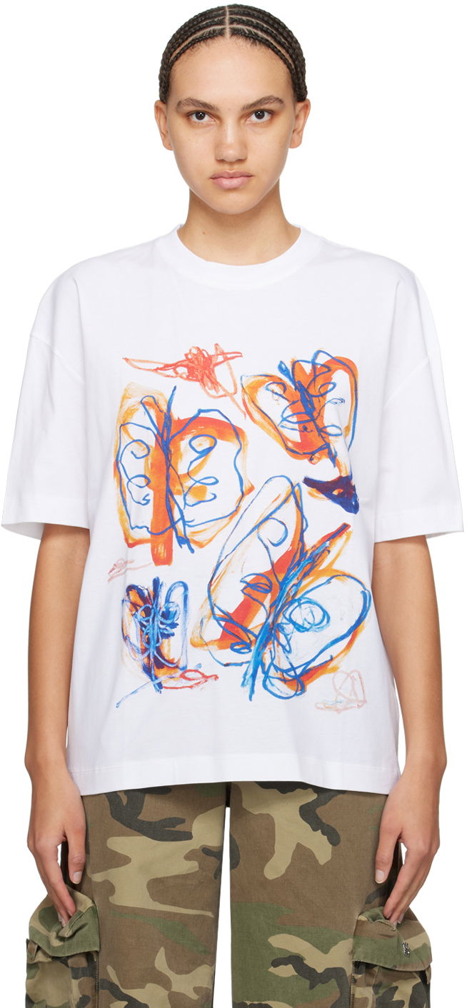 Majica Études Julian Farade Edition Spirit Graphic Print T-Shirt Bela | E24MC134A00700