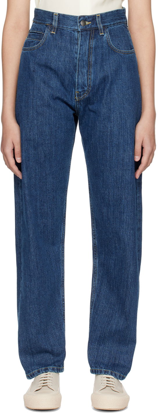 Kavbojke Studio Nicholson Studio Nicholson Tiago Jeans Modra | SN - 1054, 0