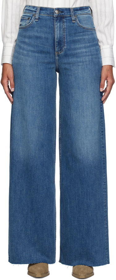Kavbojke rag & bone Rag & Bone Flexi Sofie Wide-Leg Jeans Modra | WDD24F2952FUWI, 0