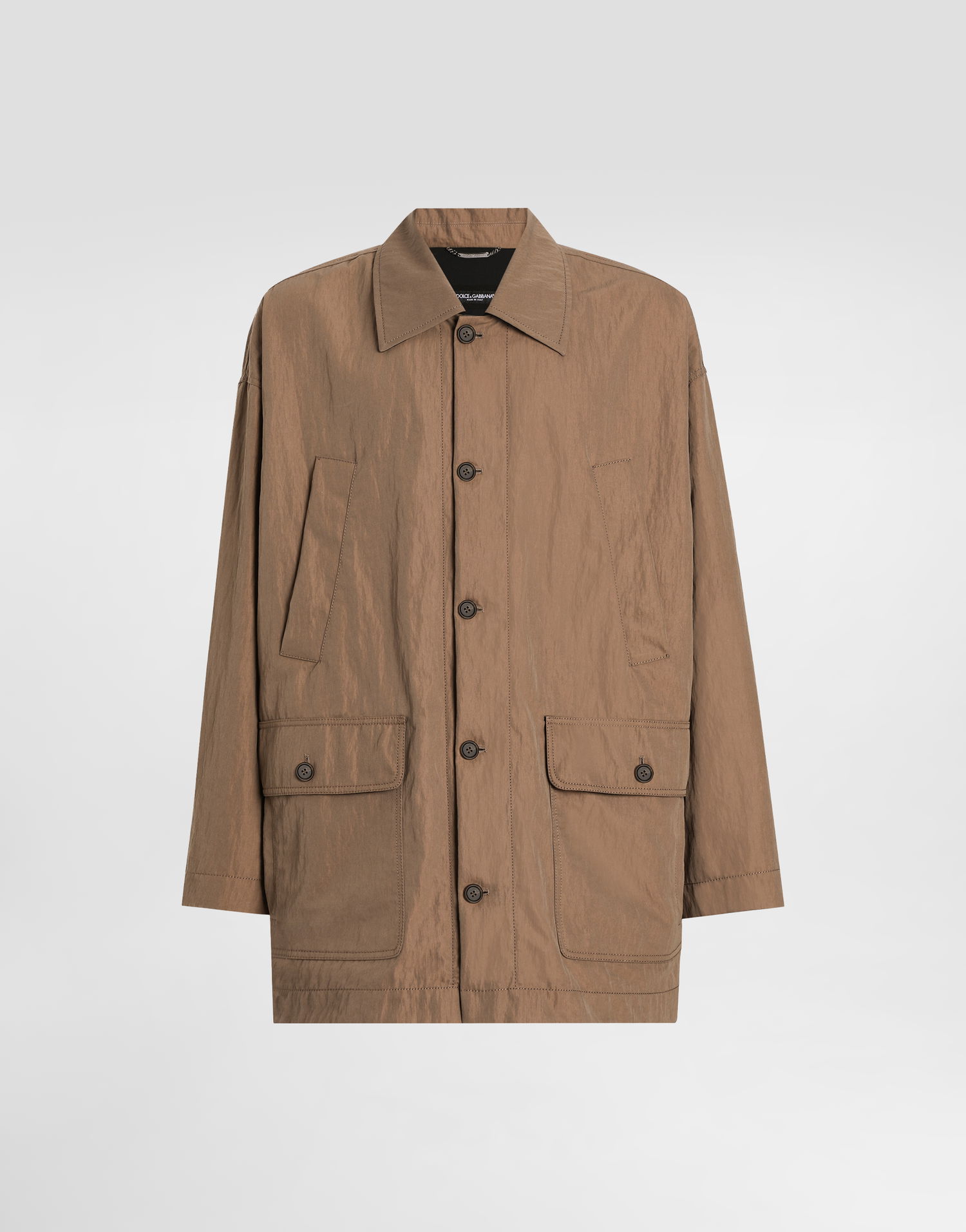 Parka Dolce & Gabbana Dolce & Gabbana Technical Fabric Parka Rjava | G9BLITHUMUPM0180, 0