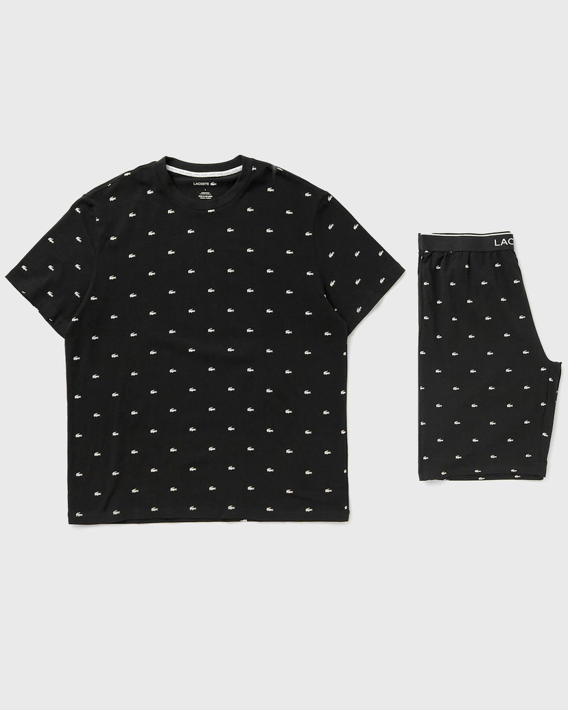 Pižame Lacoste LOUNGEWEAR PYJAMA SET Črna | 4H3304-258