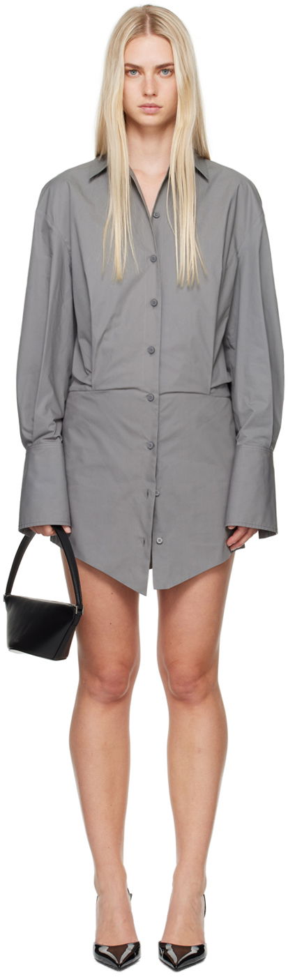 Obleke The Attico Attico Silvye Minidress Siva | 247WCA93 C052