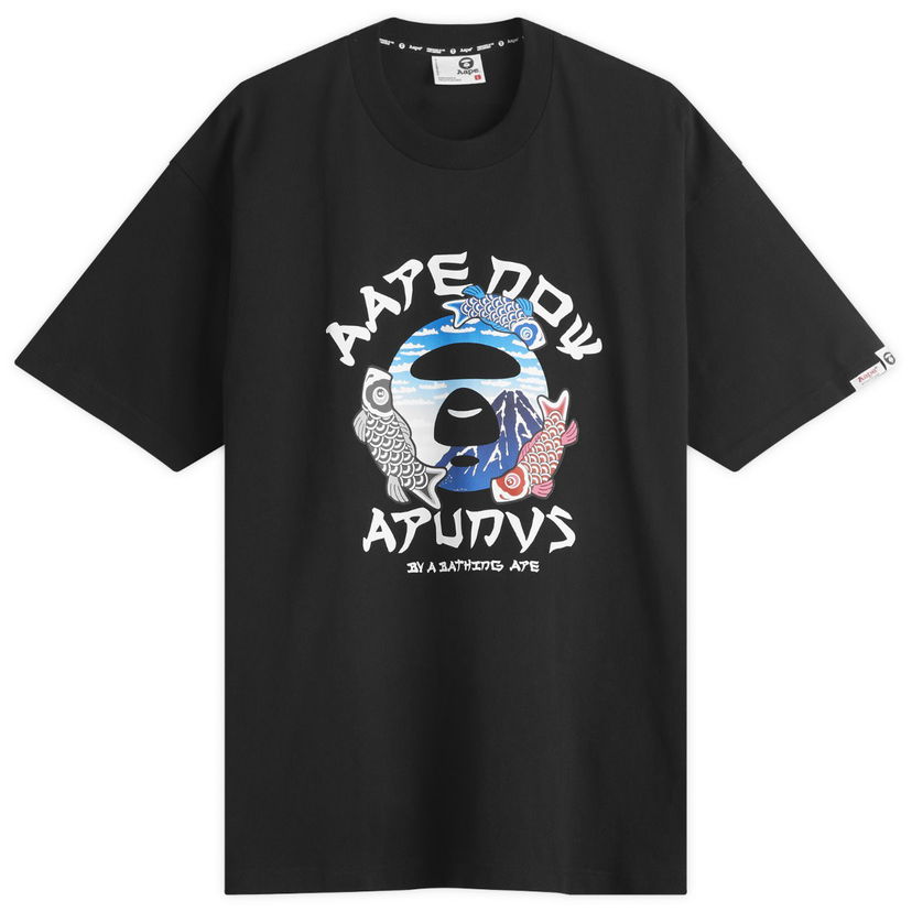 Majica AAPE by A Bathing Ape AAPE Japan Graphic T-Shirt, Size Large Črna | AAPTEM1637XX-BLK