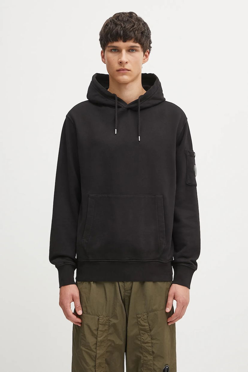 Pulover C.P. Company C.P. Company Hooded Sweatshirt Črna | RFCMSS719A006372G