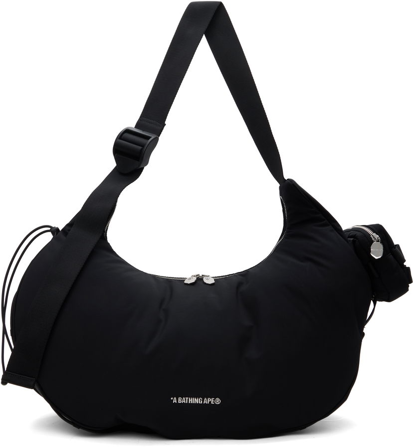 Torba za čez ramo BAPE Crossbody Bag With Detachable Pouch Črna | 001BAK801306M