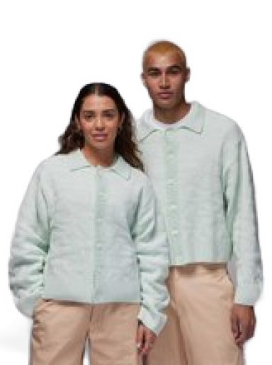 Pleteni pulover Jordan x J Balvin Cardigan Turkizna | FJ6145-394