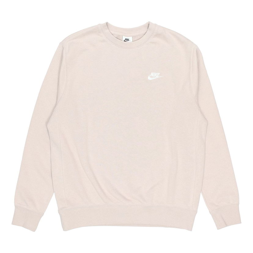 Pleteni pulover Nike Sportswear Club French Terry Crewneck Sweatshirt Bež | BV2667-236