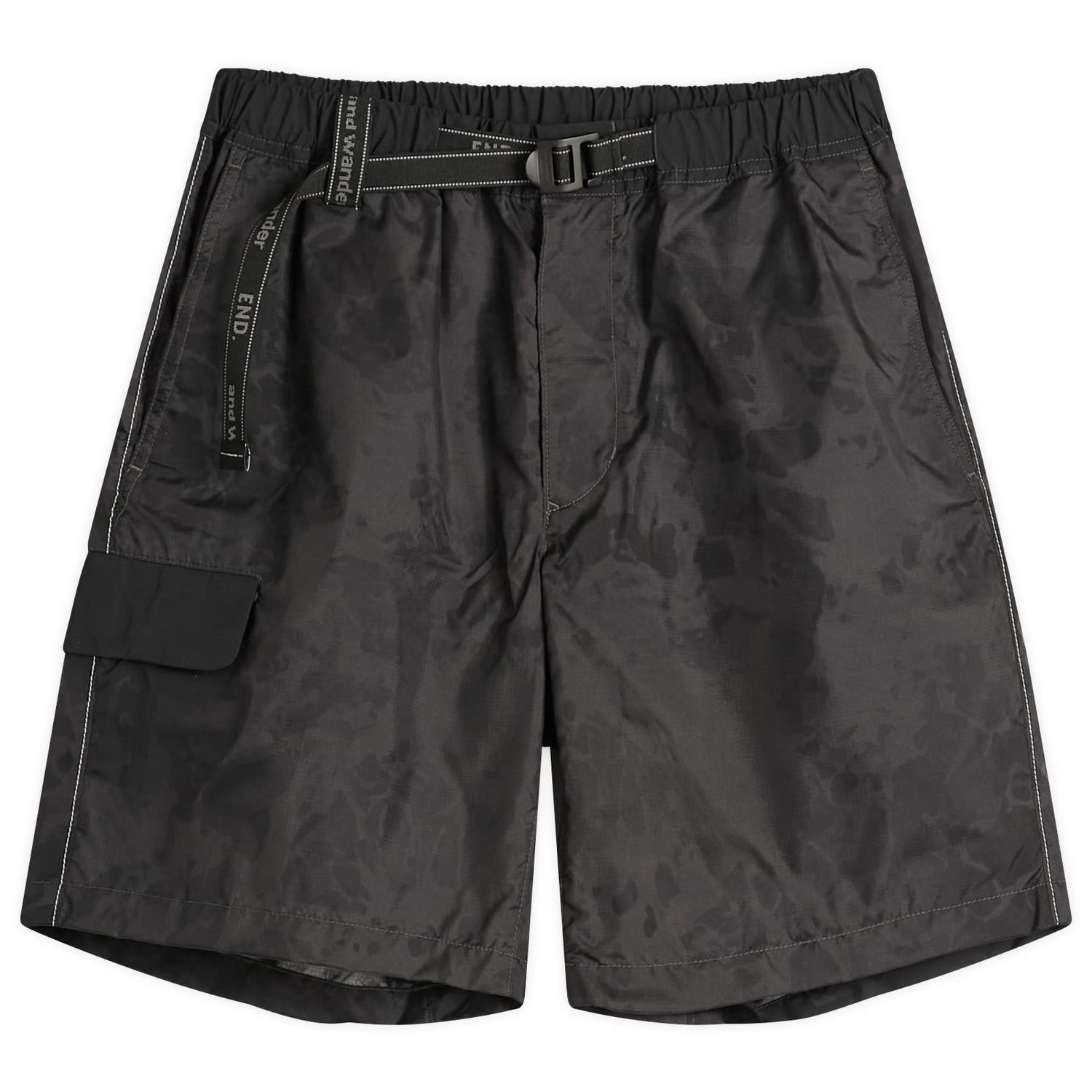 Kratke hlače and wander and wander x END. Nylon Print Shorts, Size Large Črna | 5745122524-022, 0