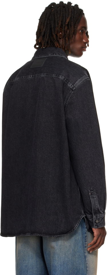 Srajce Acne Studios Button-Up Denim Shirt Črna | CB0082-, 2