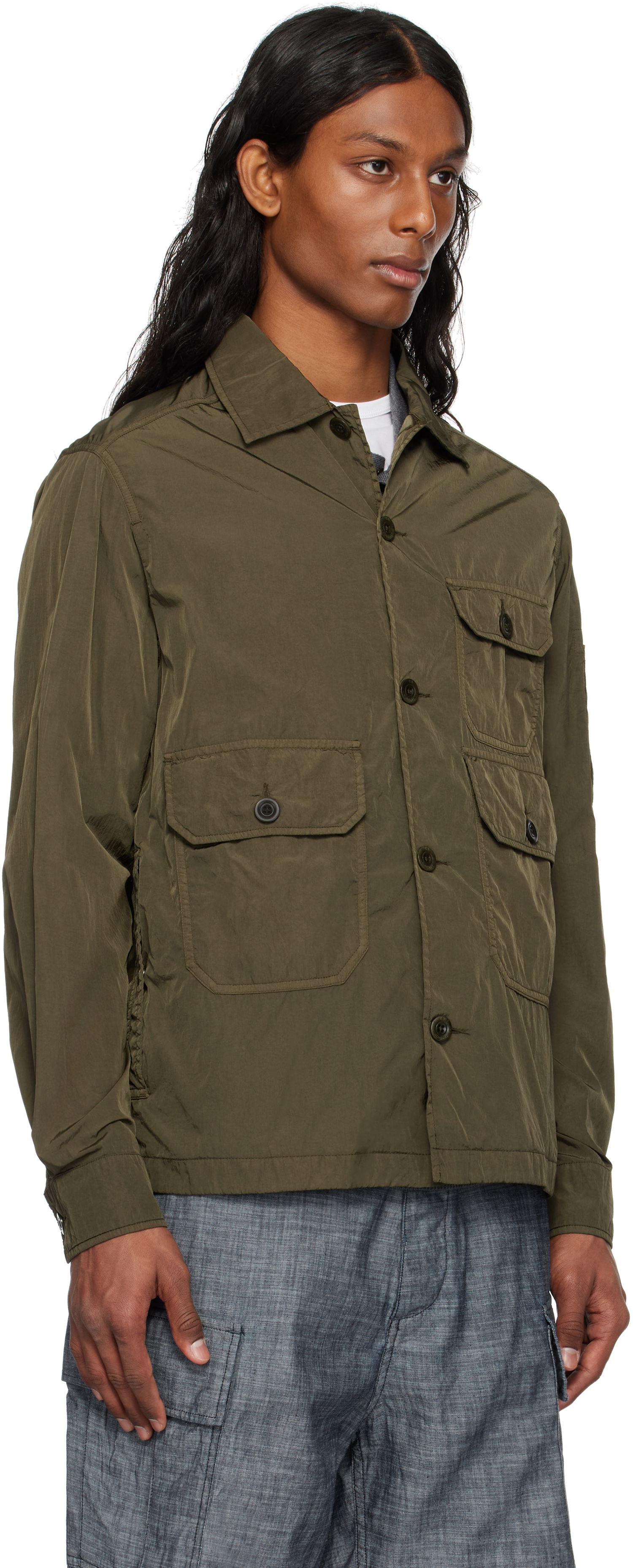 Vetrovka C.P. Company C.P. Company Chrome-R Overshirt Zelena | 18CMOS013A-005904G, 1