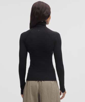 Pleteni pulover lululemon Wool-Blend Turtleneck Base Layer Črna | prod20001527, 8