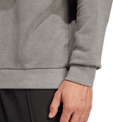 Pleteni pulover adidas Performance Manchester United Terrace Icons Half-Zip Top Siva | JF0384, 3