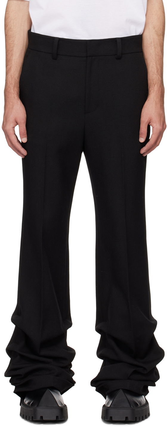 Hlače We11done Wave Trousers Črna | WD-PT0-24-219-M-BK
