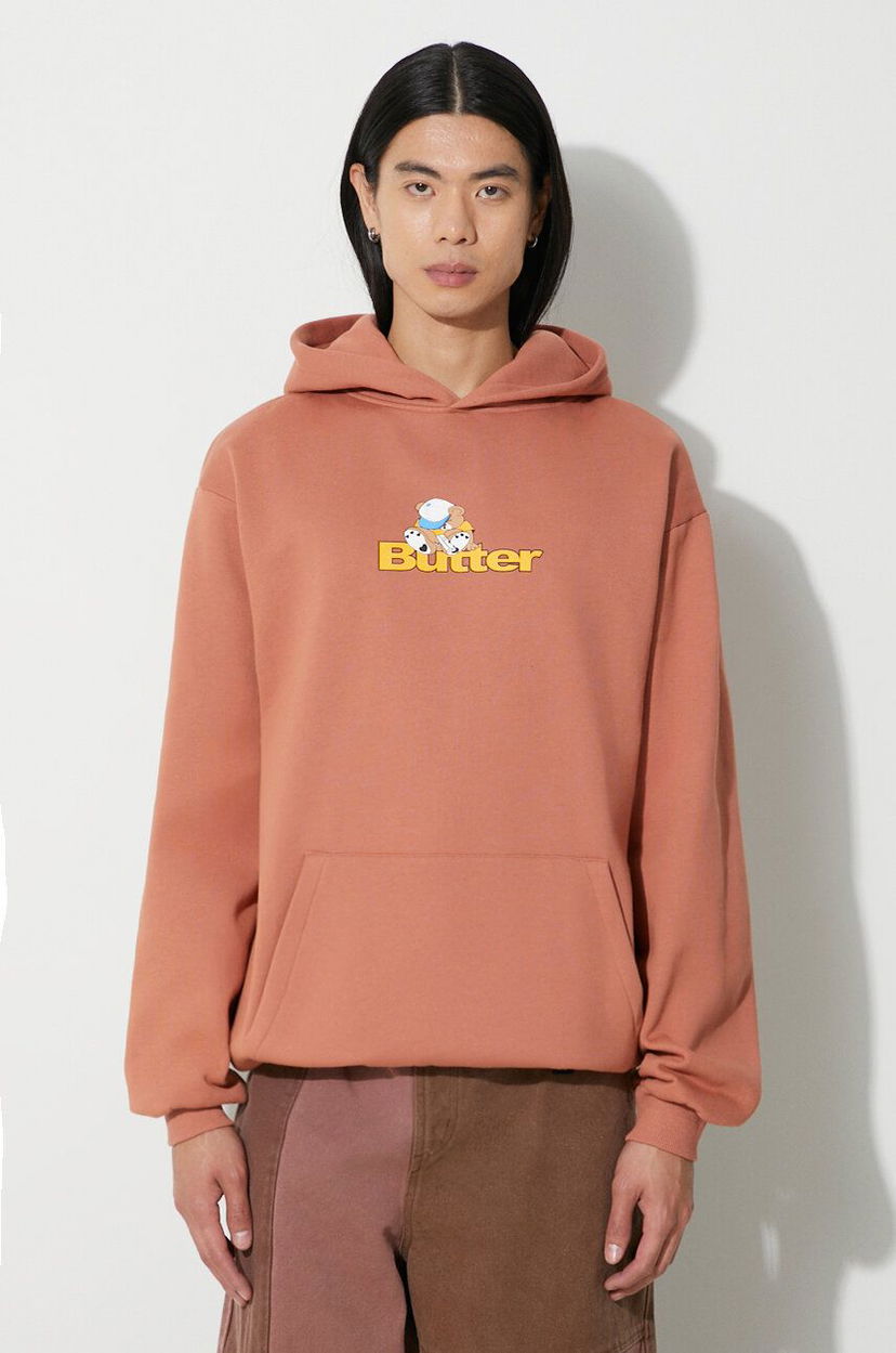 Pulover Butter Goods Teddy Logo Pullover Hoodie Oranžna | BGQ3231304