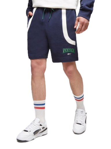 Kratke hlače Reebok Cl Var Ft Mornarica | HS9180