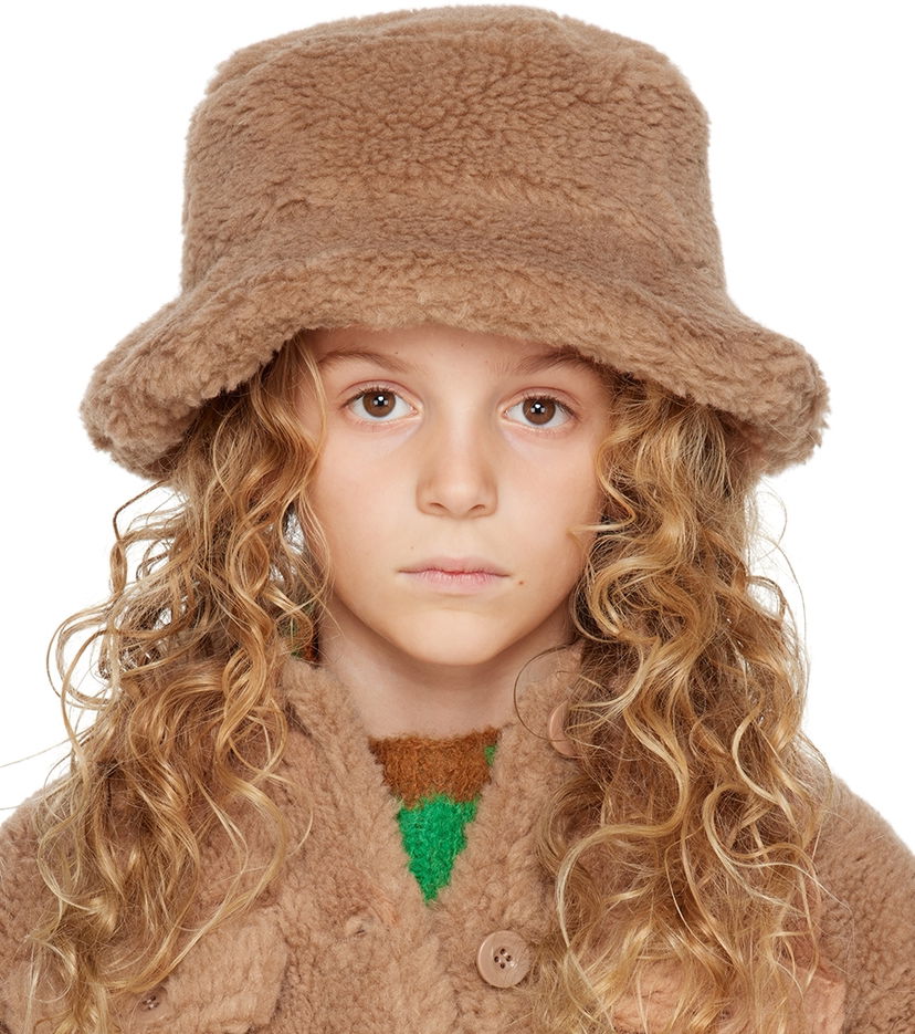 Klobuk STAND STUDIO Stand Studio Kids Wera Faux-Fur Bucket Hat Rjava | 61526-9040