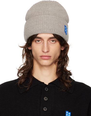 Beanie ADER ERROR Ribbed Knit Beanie Siva | BMSGFYHW0501GR, 0