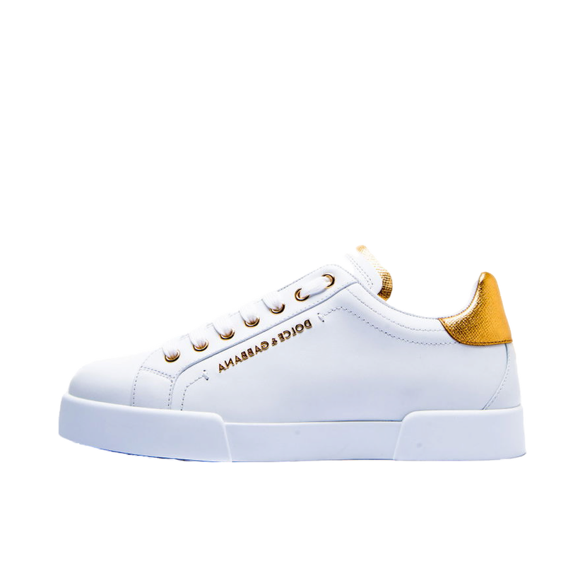 Superge in čevlji Dolce & Gabbana Portofino Light White Gold Bela | CS1787-AN298-8B996