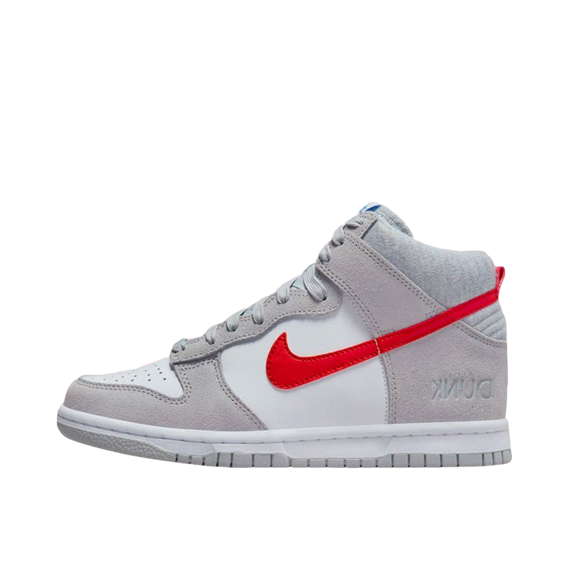 Superge in čevlji Nike Dunk High Athletic Club Grey Red Siva | DH9750-001