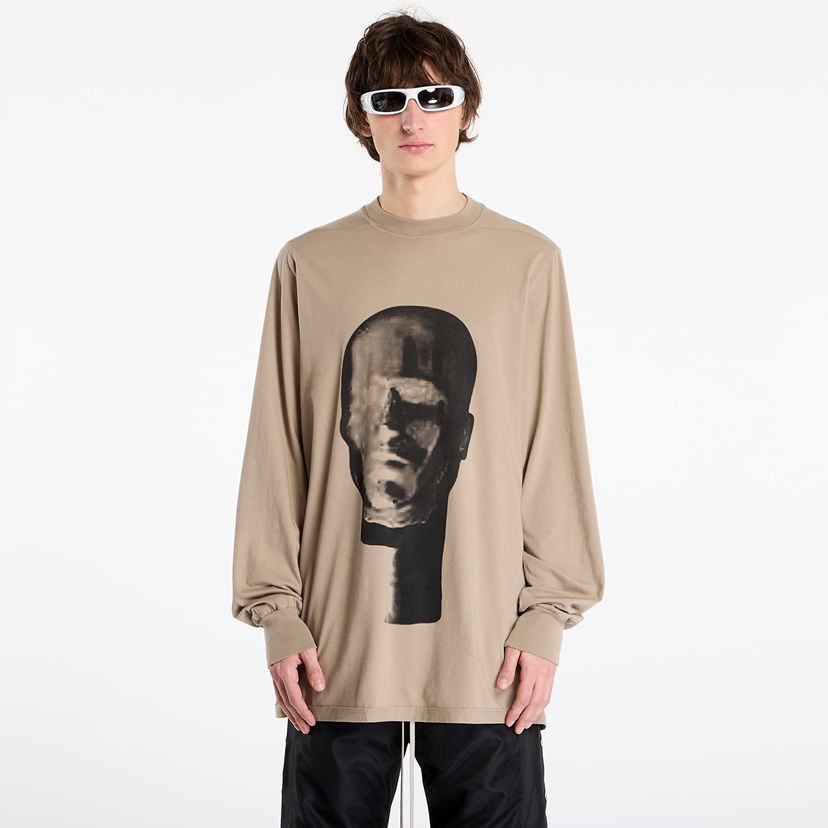 Majica Rick Owens Rick Owens DRKSHDW Jumbo Long Sleeve T-Shirt Bež | DU02E7261 RNEP1 8809