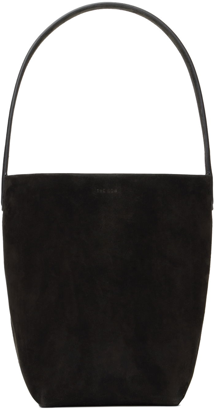 Tote bag The Row Suede Tote Bag Črna | W1314-L87