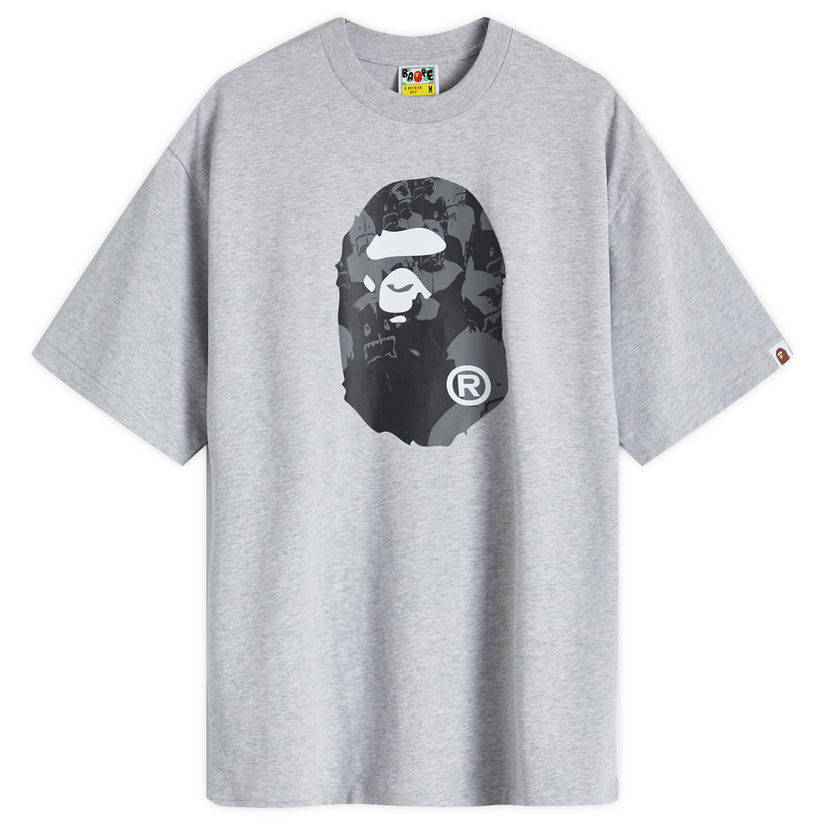 Majica BAPE Shark College Logo T-Shirt Siva | 001TEK801306M-GRA