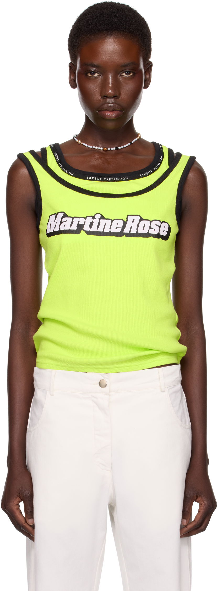 Majica brez rokavov Martine Rose Martine Rose Folded Vest Tank Top Rumena | 634JS03404