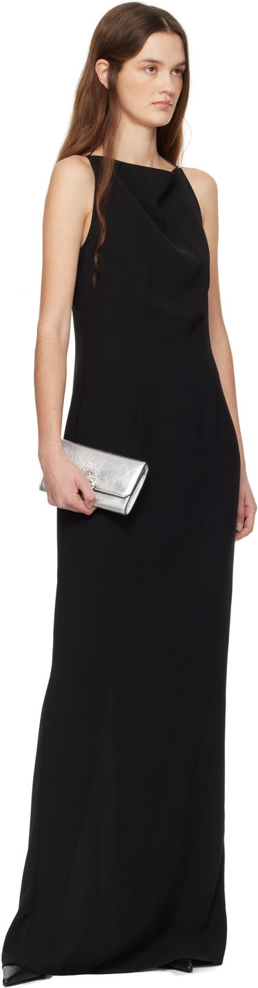 Denarnica Jimmy Choo Jimmy Choo Wallet on a Chain with Crystal Buckle Kovinski | WALLET W/CHAIN, 3