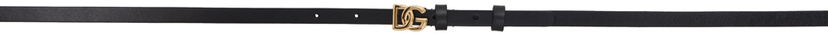 Pasovi Dolce & Gabbana Black DG Belt Črna | BE1588 AD986