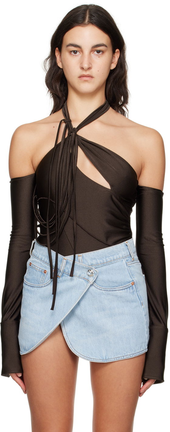 Bodi Coperni Coperni Multi Strap Bodysuit Rjava | COPJS68545