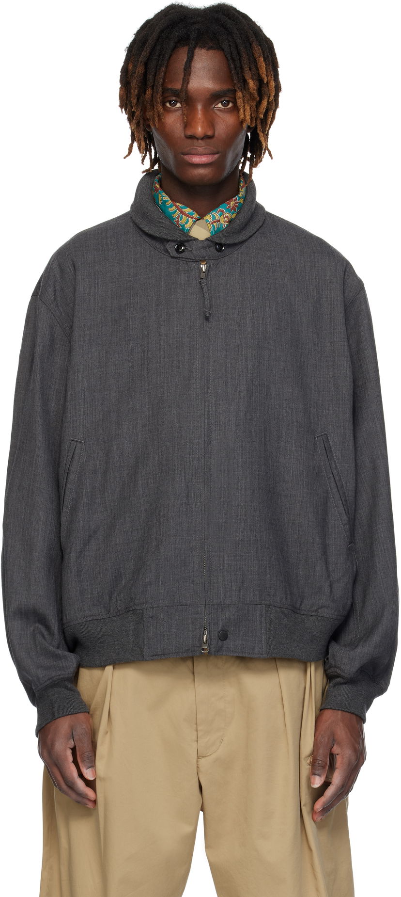 Bomber jakna Engineered Garments Engineered Garments LL Bomber Jacket Siva | 25S1D066