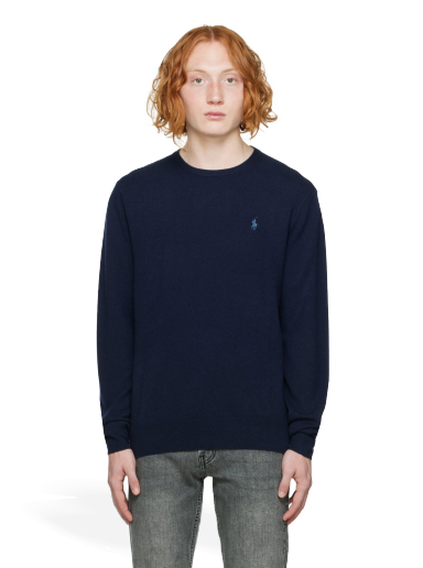 Pleteni pulover Polo by Ralph Lauren Crewneck Mornarica | 710876714001