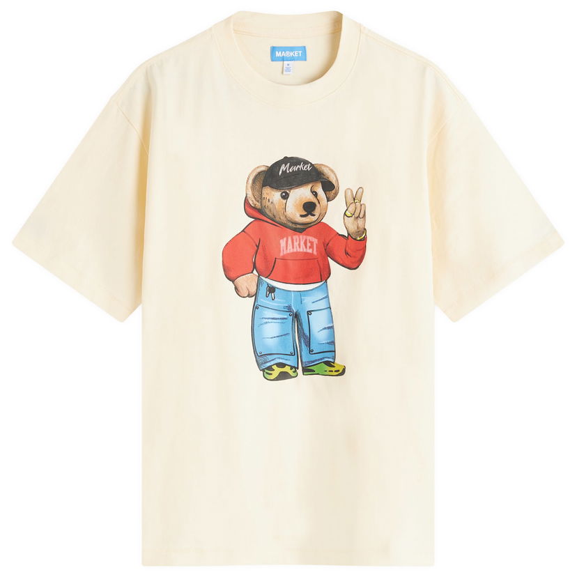 Majica MARKET MARKET Fit Check Bear T-Shirt Bež | 399002171-CRE
