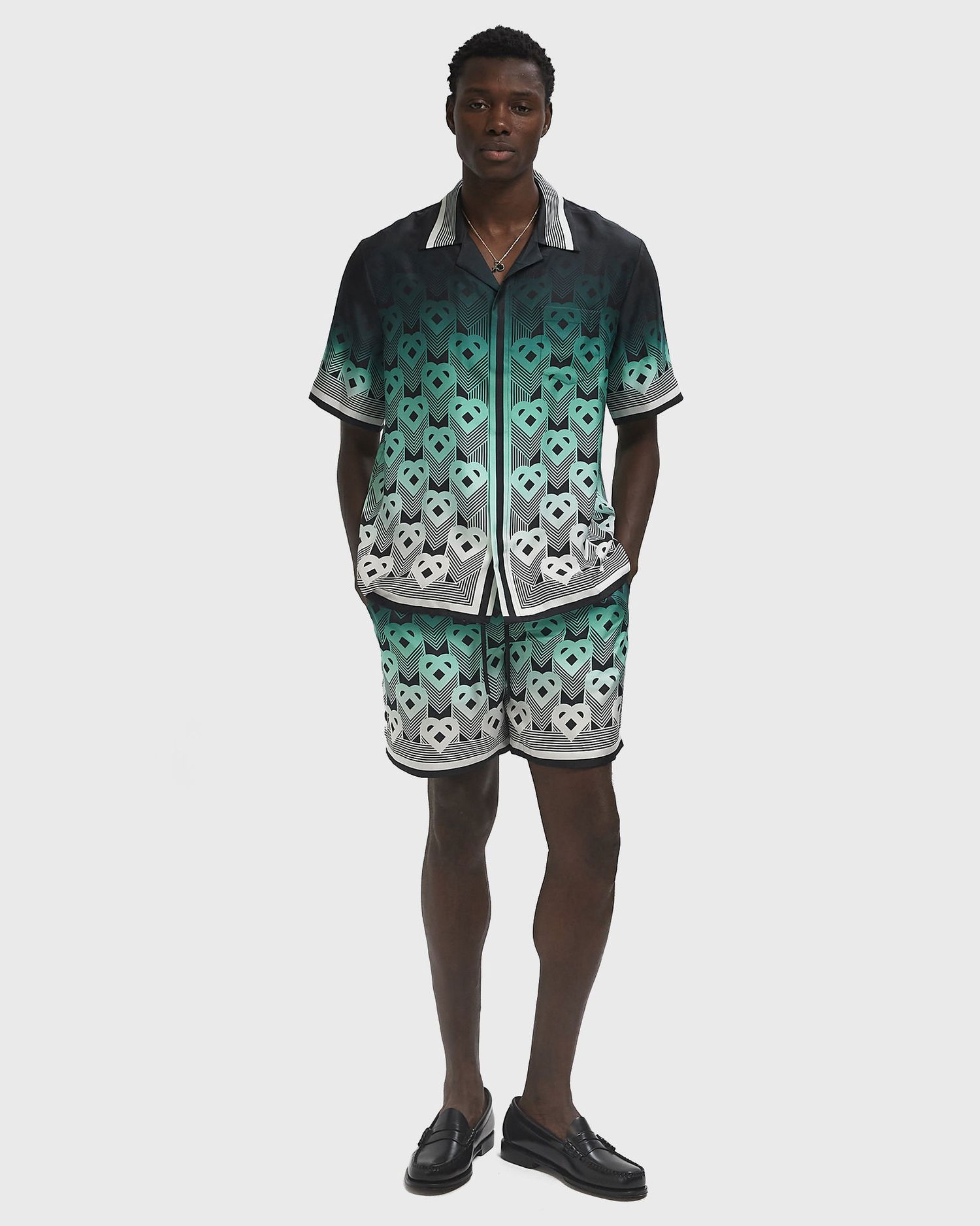 Kratke hlače Casablanca Printed Drawstring Shorts Črna | MPF25-TR-012-01, 1