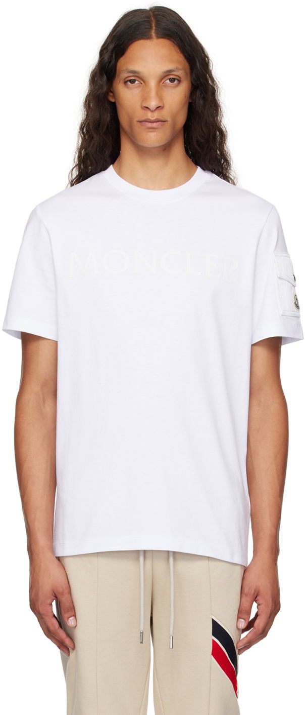 Majica Moncler White Pocket T-Shirt Bela | J20918C000548390T