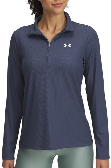 Pulover Under Armour Tech Rib 1/2 Zip Pullover Modra | 1389857-044, 0
