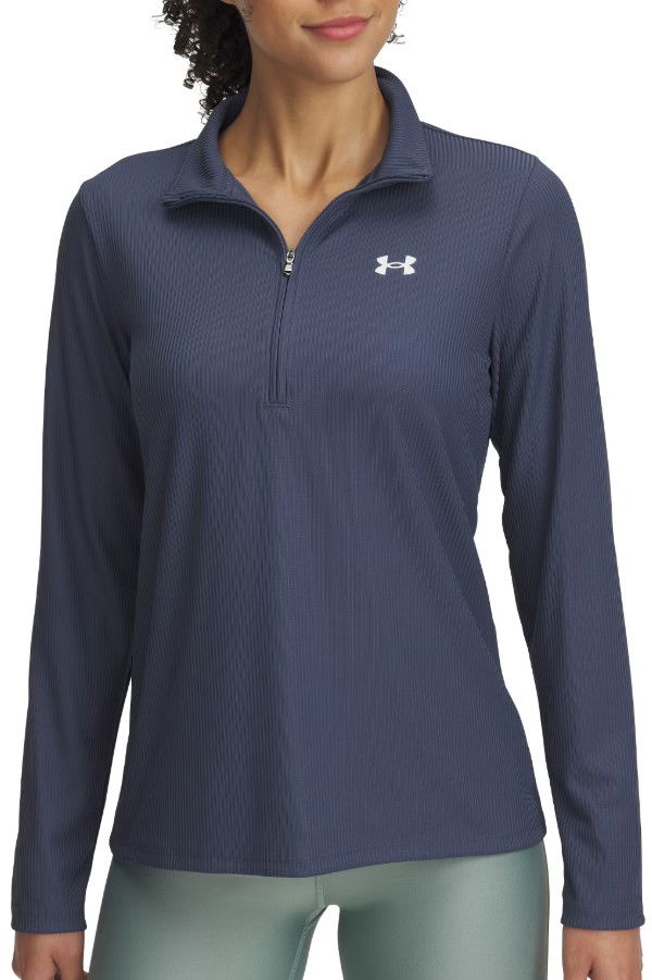Pleteni pulover Under Armour Under Armour Tech Rib 1/2 Zip Pullover Modra | 1389857-044