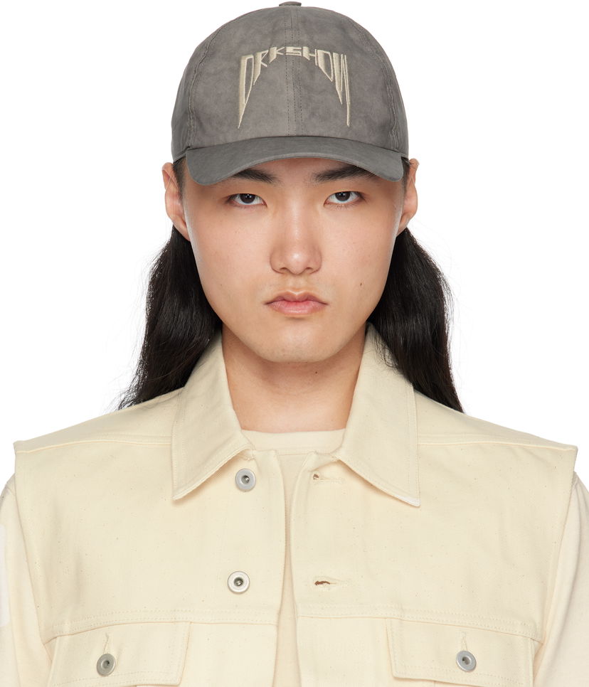 Kapa Rick Owens Rick Owens DRKSHDW Hollywood Baseball Cap Siva | DA01E3478 PFEM10