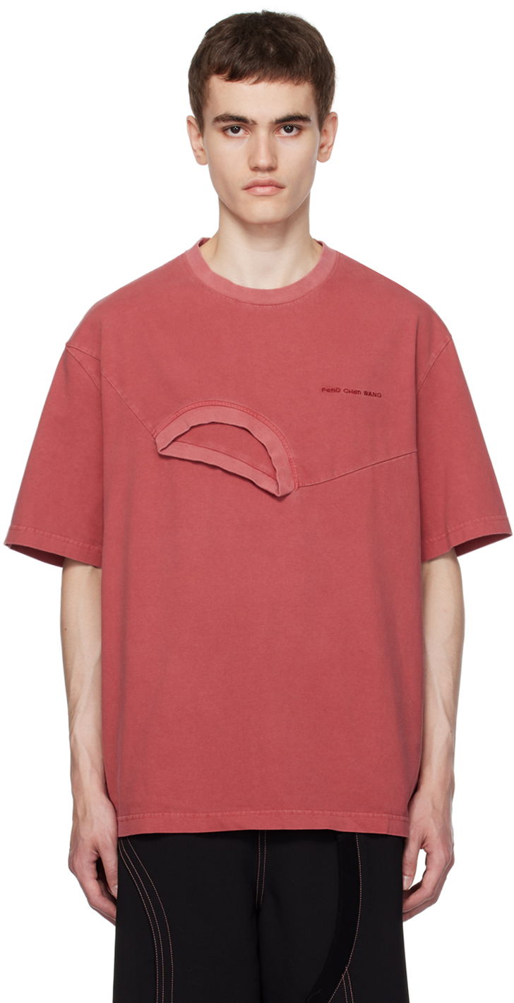 Majica Feng Chen Wang Feng Chen Wang Double Neck T-Shirt Rdeča | FMF16TS01
