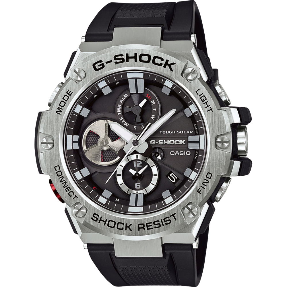 Ure CASIO GST-B100-1AER Premium Watch Siva | GST-B100-1AER, 1