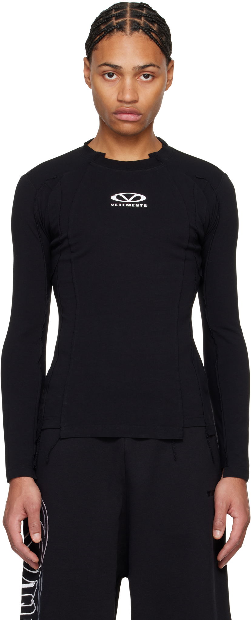 Majica VETEMENTS Oval Logo Cut-Out T-Shirt Črna | UA66LS600BW