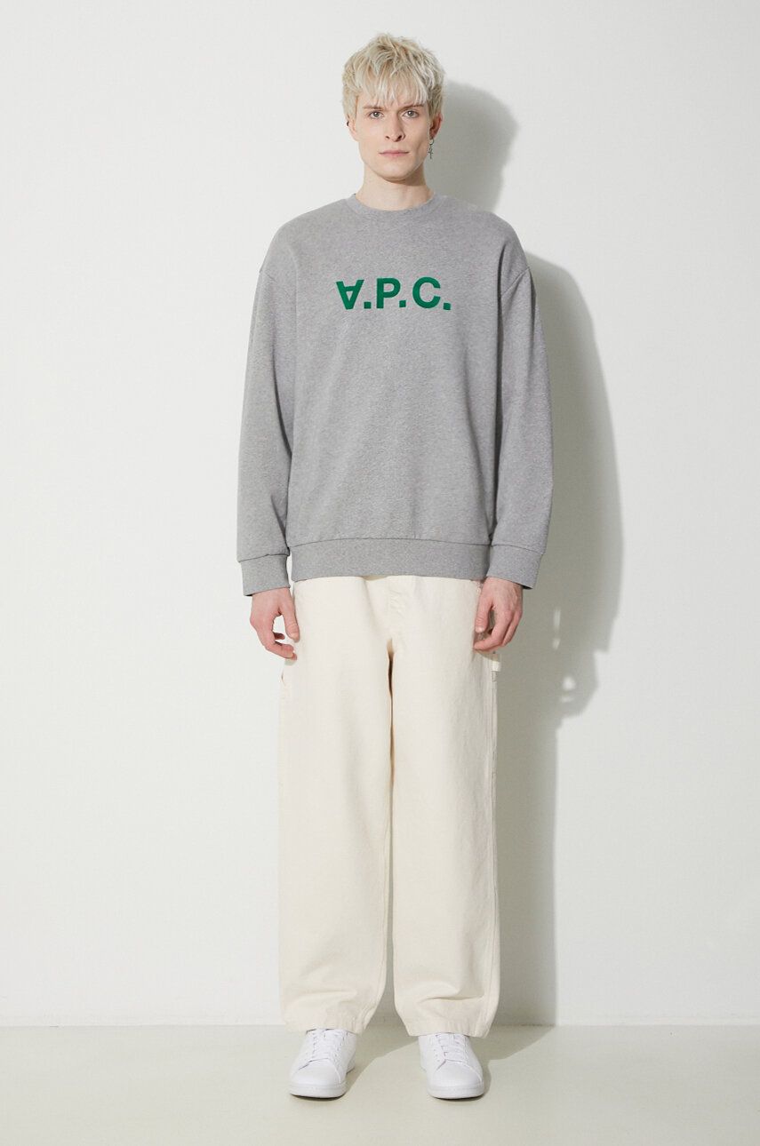 Pulover A.P.C. Sweatshirt With Print Siva | COFDX.H27836.PLB, 1