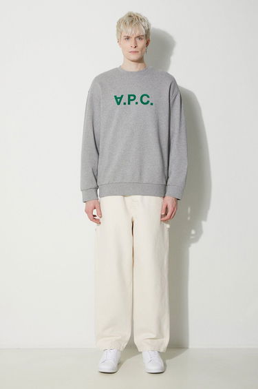 Pulover A.P.C. Sweatshirt With Print Siva | COFDX.H27836.PLB, 1