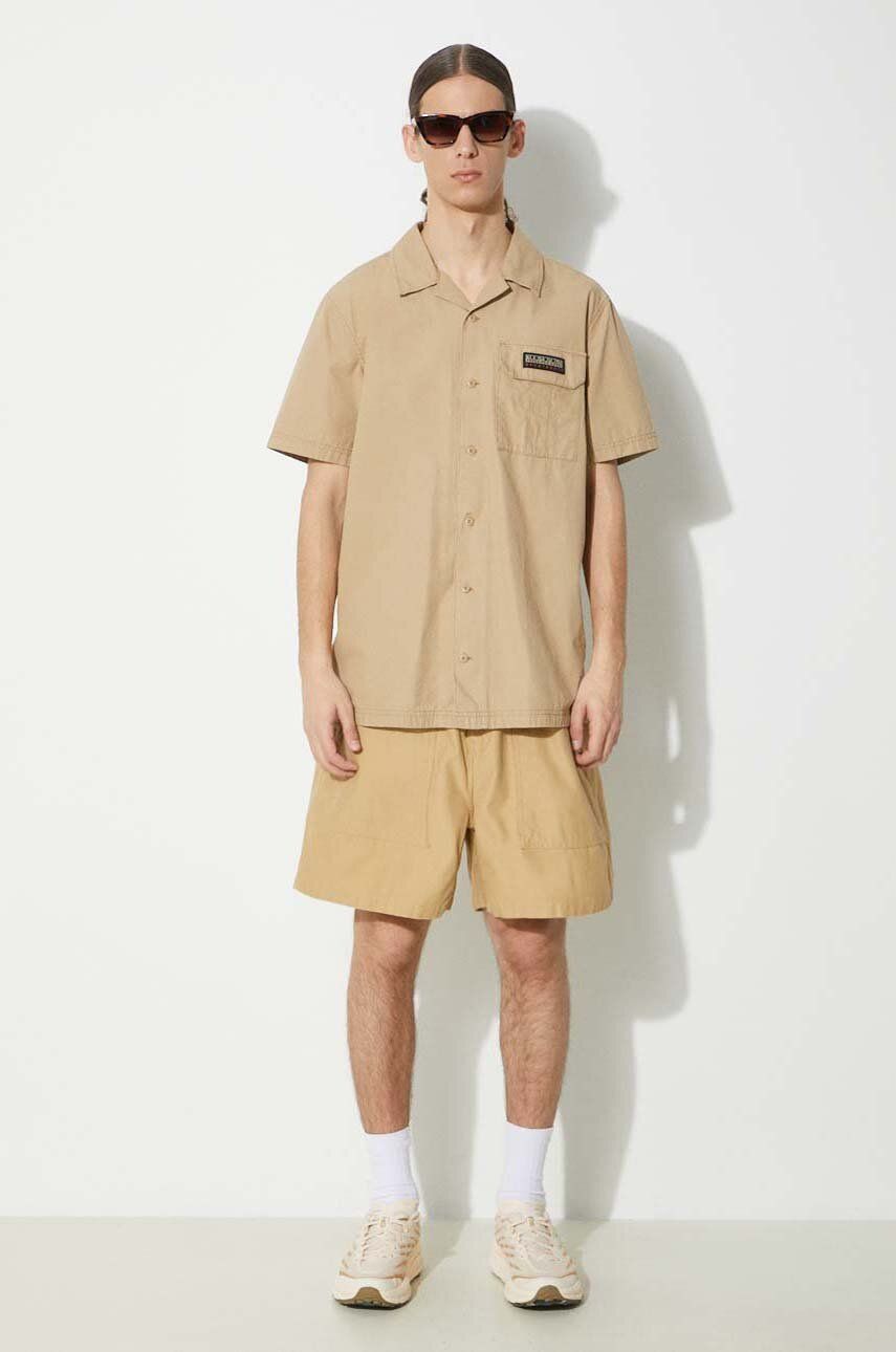 Srajce Napapijri Relaxed Shirt Bež | NP0A4HQ4N1E1, 1