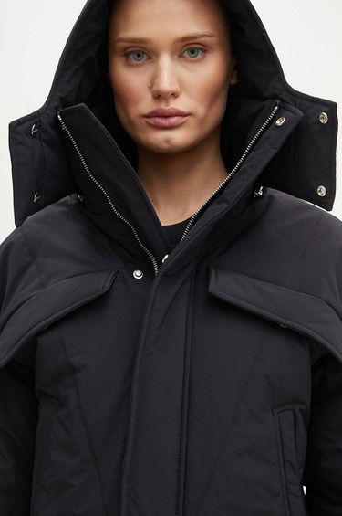 Puhovka HELIOT EMIL Cropped Asymmetrical Puffer Jacket Črna | PREAW24.W.02.132, 4